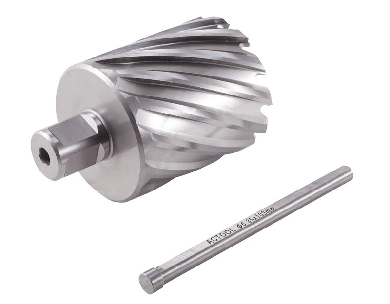 ACTOOL 2-1/8" Diameter × 2" Depth of Cut HSS ANNULAR Cutter with 3/4'' Weldon Shank - Image 4