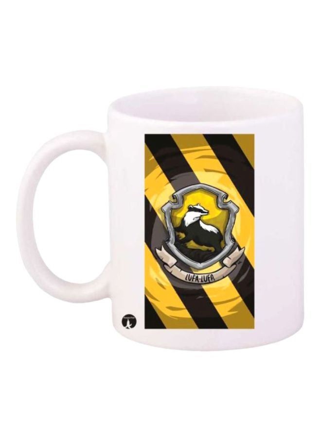 RKN Harry Potter Printed Coffee Mug White/Yellow/Black - Image 1