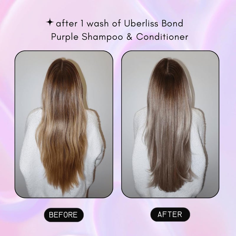 UBERLISS Bond Purple Shampoo for Blondes 10oz - Hair Toner for Blonde Hair - Purple Toner for Brassy Hair - Hydrating & Moisturizing - Sulfate Free - Vegan - Image 2