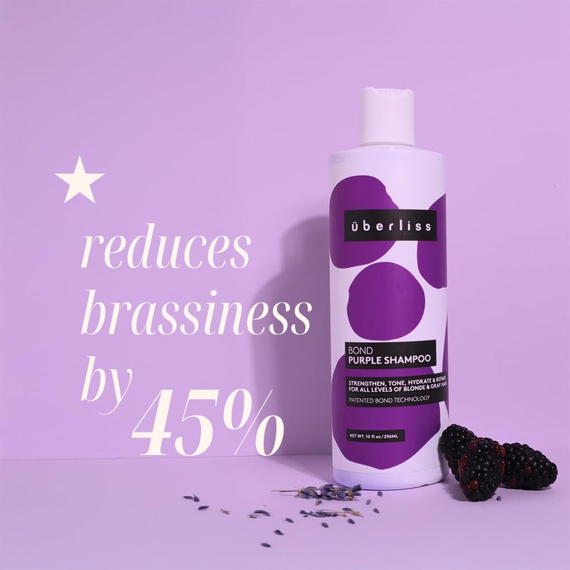 UBERLISS Bond Purple Shampoo for Blondes 10oz - Hair Toner for Blonde Hair - Purple Toner for Brassy Hair - Hydrating & Moisturizing - Sulfate Free - Vegan - Image 5