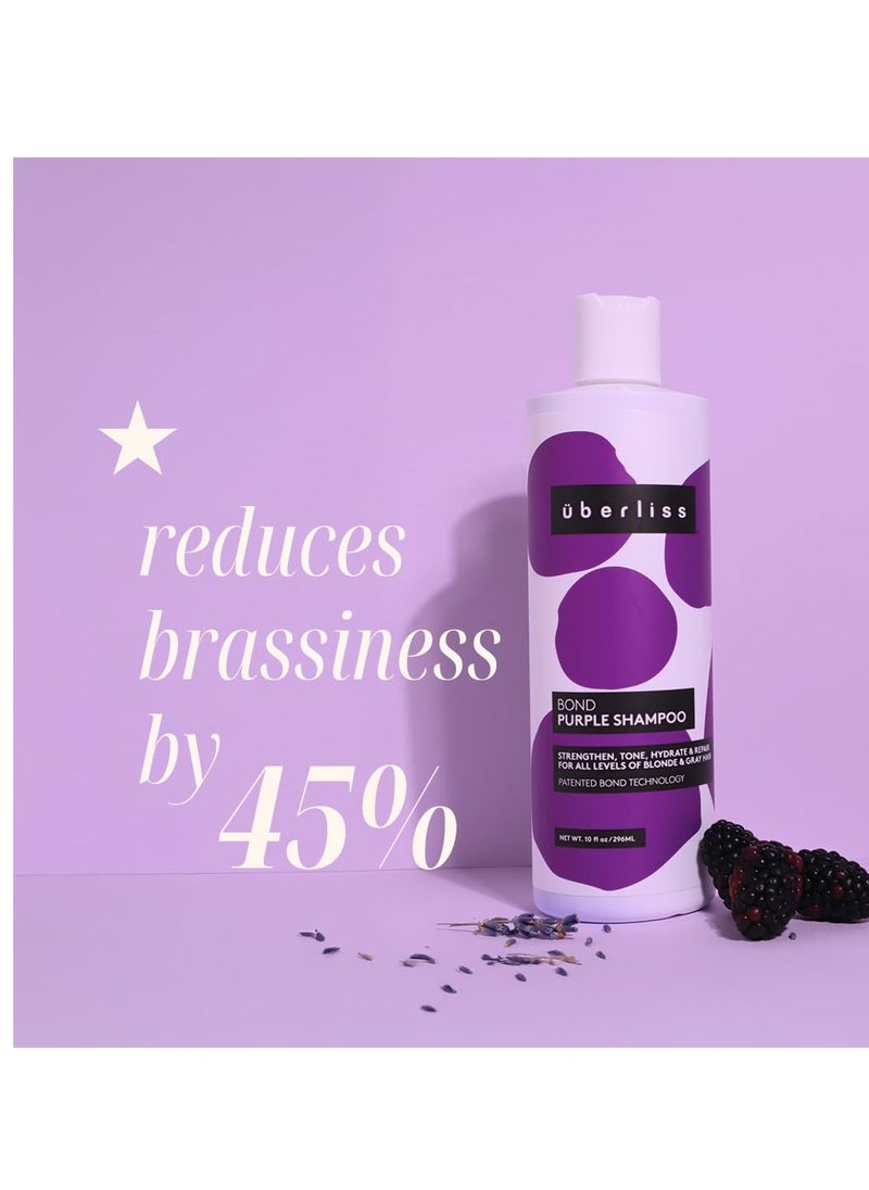 UBERLISS Bond Purple Shampoo 10oz - Hair Toner for Blonde Hair - Hydrating & Moisturizing - Sulfate Free - Vegan  - Image 2