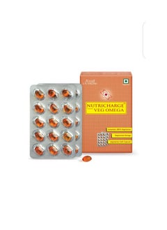 أر سي إم مكمل غذائي Nutricharge Veg Omega للرجال والنساء (عبوة من 30 قرصًا)  - Image 1
