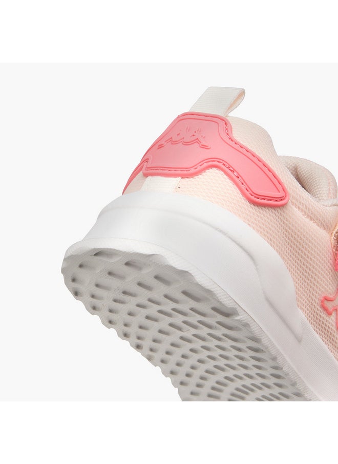 Kappa Girls' Pull Tab Detail Sports Shoes with Hook and Loop Closure  - Image 5