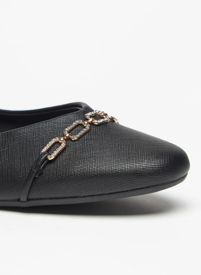 Flora Bella Women's Embellished Slip-On Ballerina Shoes
