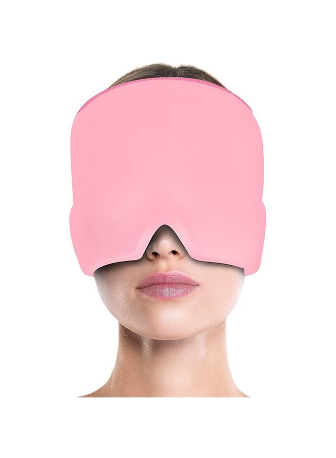 Generic Reusable Ice Gel Cap for Puffy Eyes, Stress Relief, Pink - Image 1