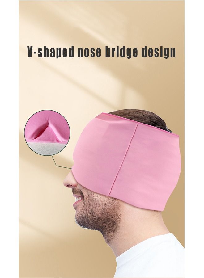 Generic Reusable Ice Gel Cap for Puffy Eyes, Stress Relief, Pink - Image 2