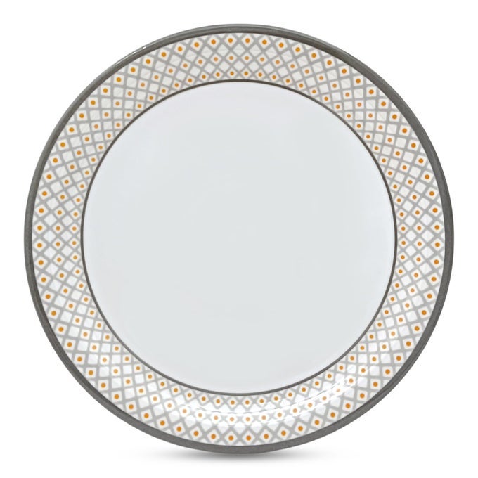 | PURE MELAMINE | DINNER PLATE SET  POZZI 11 (6 NOS.) | STAIN FREE, GLAZED FINISH