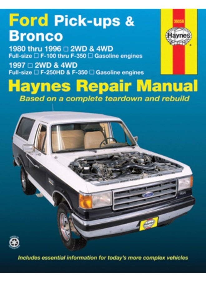 Haynes Ford Pick-ups & Bronco: 1980 thru 1996 2WD & 4WD Full-Size F-100 Thru F-350 Gasoline Engines; 1997 2WD & 4WD Full-Size F-250HD & F-350 Gasoline Engines Repair Manual  - Image 3