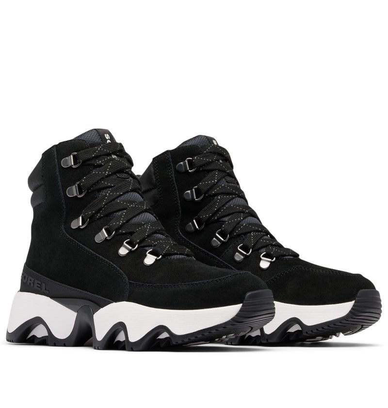 SOREL Women's Kinetic Impact Conquest Plus Waterproof Boot - Black, Sea Salt - 8.5 - Image 3
