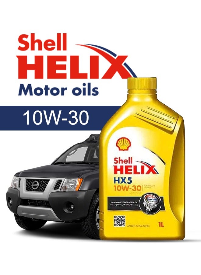 Shell Engine Oil – For NISSAN Xterra  2015 - 2008، 5 Liter، viscosity 10w30 Shell - With Engine Oil Filter - 2008 2009 2010 2011 2012 2013 2014 2015 