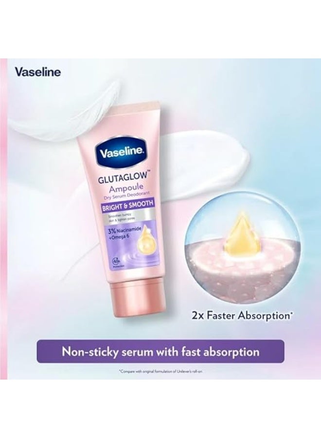 Vaseline Dry Serum Deodorant Ultra Bright Renew Gluta Glow Deo Ampoule – 45 ml - Image 4