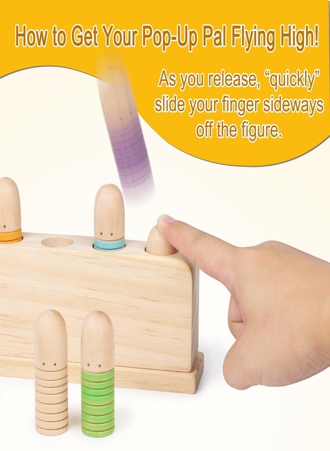 ALLABC Baby Pop Up Doll Cause and Effect Toys for Kids Ages 3-5 Preschool Games Wooden Montessori Toys for Toddlers 1-2-3 - Image 3