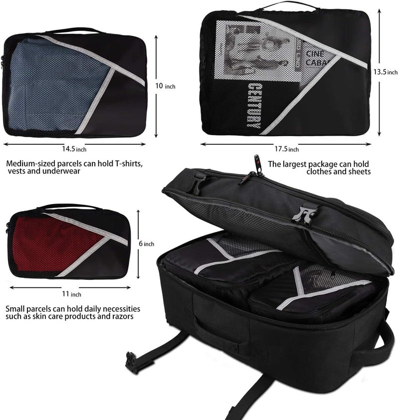 Asenlin 40L Travel Backpack for Women Men，17 Inch Laptop Daypack Flight Approved Luggage Carry On Water Resistant Computer Bag - Image 2