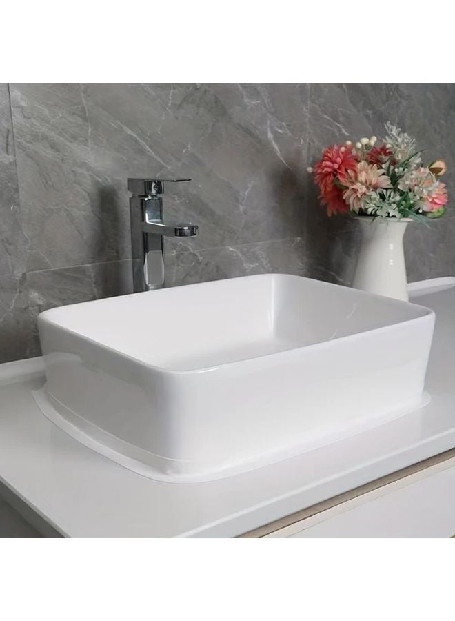 White Self Adhesive Waterproof PVC Tape 0 87 Inch X 39 37 Inch For Bathroom Sink Shower Bathtub Leakproof Seal - Image 2