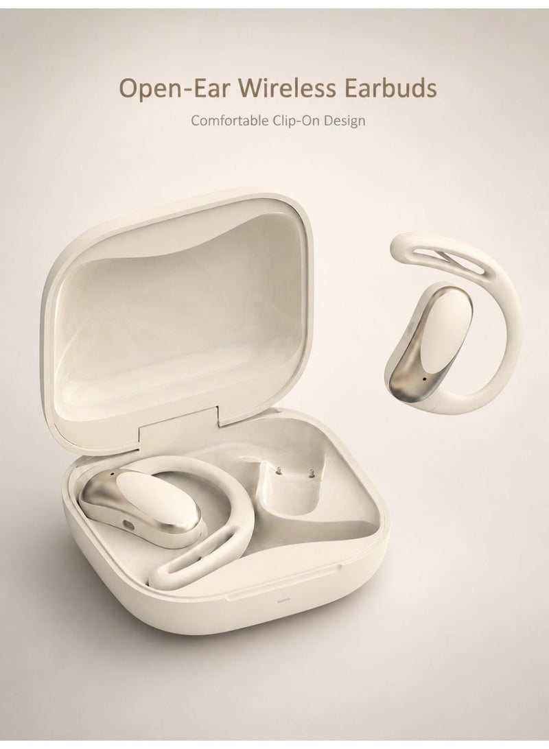Starfire Open-Ear Wireless Earbuds With Charging Case, Clip-On Bluetooth Earphones, Touch Control, IPX4 Water Resistant, 10m Range, Lightweight Sports Headset For Calls Music - Image 1