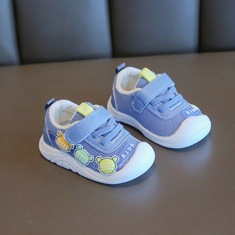 2023 Spring Autumn Baby Soft Sole Sneakers A231 Blue 