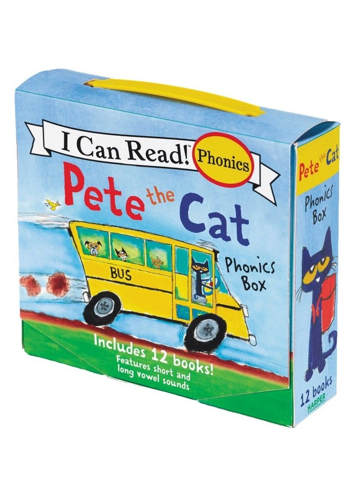 Pete the Cat Phonics Box: Includes 12 Mini-Books Featuring Short and Long Vowel Sounds (My First I C