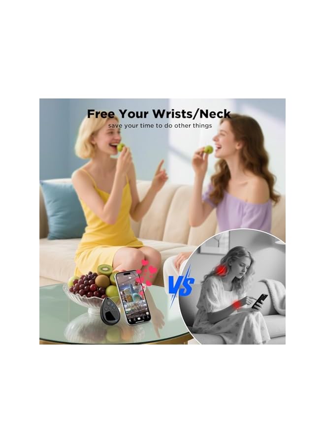 S-TOP Wireless Auto Clicker for i Phone, Bluetooth Phone Screen Tapper with Battery for Hands Free, Silent & Adjustable Speed Finger Clicker for Live Broadcasts Likes, Gaming, Reward Task - Image 3