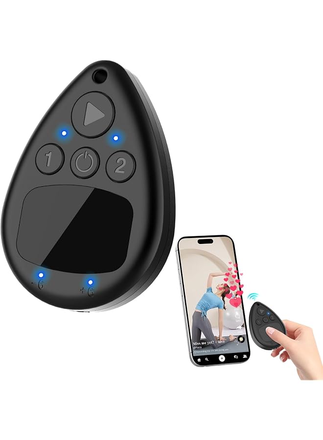 S-TOP Wireless Auto Clicker for i Phone, Bluetooth Phone Screen Tapper with Battery for Hands Free, Silent & Adjustable Speed Finger Clicker for Live Broadcasts Likes, Gaming, Reward Task - Image 1