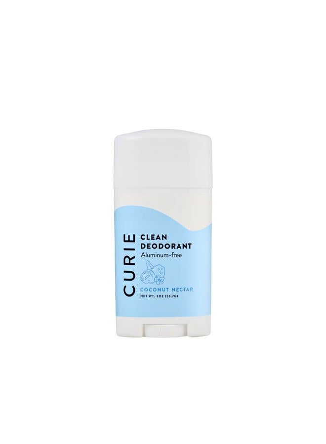 Curie Aluminum Free Deodorant - Coconut Nectar 2oz Stick -Natural Deodorant, Paraben Free, Cruelty Free, Non-Toxic - Image 1