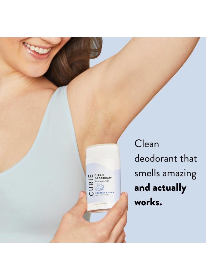 Curie Aluminum Free Deodorant - Coconut Nectar 2oz Stick -Natural Deodorant, Paraben Free, Cruelty Free, Non-Toxic - Image 3