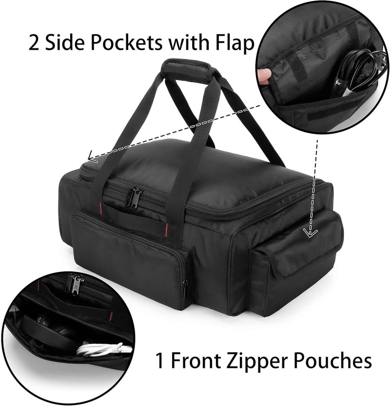samdew Underseat Storage Bag Fit for SuperCrew Cab, Truck Under Seat Organizer with 1 Detachable Inner Divider & Anti-Slip Bottom for Full Size Trucks, Black - Image 5