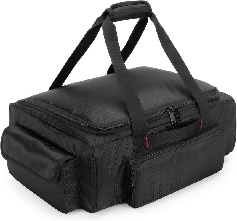 samdew Underseat Storage Bag Fit for SuperCrew Cab, Truck Under Seat Organizer with 1 Detachable Inner Divider & Anti-Slip Bottom for Full Size Trucks, Black - Image 1