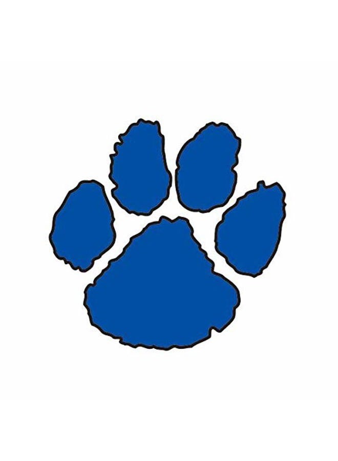 Royal Blue Paw Temporary Tattoos, 100 Pack Spirit Stickers