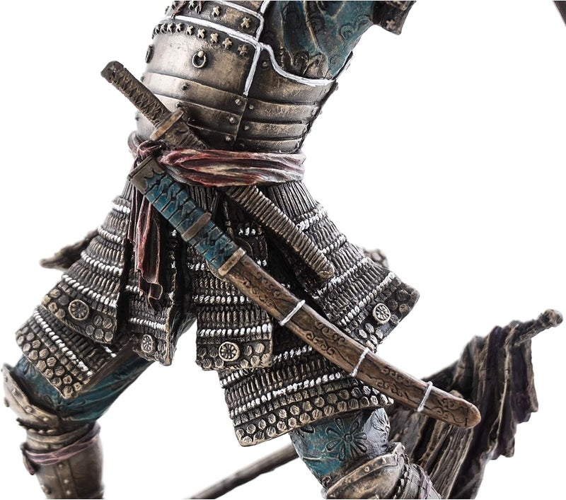 Top Collection Japanese Bushido Samurai Warrior Statue- Historical Sculpture with Martial Arts Sword in Premium Cold Cast Bronze - 9-Inch Collectible Figurine - Image 5