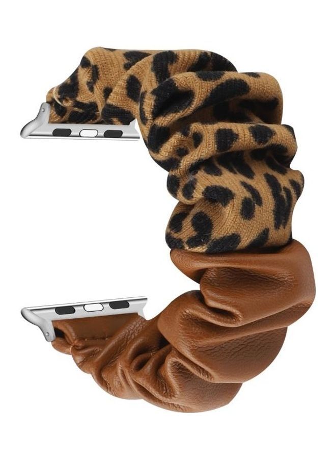 NIBEMINENT Replacement Strap For Apple Watch Series 7 45mm/6,SE,5,4 44mm/3,2,1 42mm Brown  - Image 3
