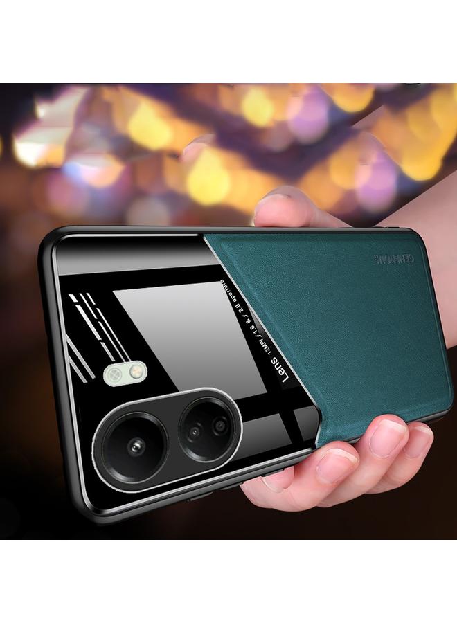 إيروريكس جراب لهاتف Xiaomi Redmi 13C مصنوع من الجلد العضوي والزجاجي مع صفائح حديد معدنية - Image 4