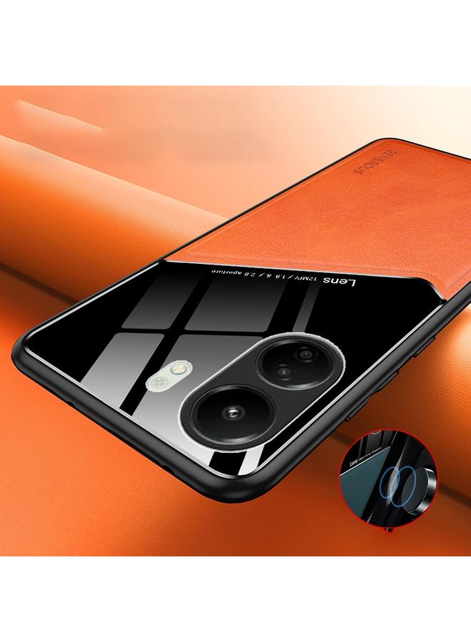 إيروريكس جراب لهاتف Xiaomi Redmi 13C مصنوع من الجلد العضوي والزجاجي مع صفائح حديد معدنية - Image 3