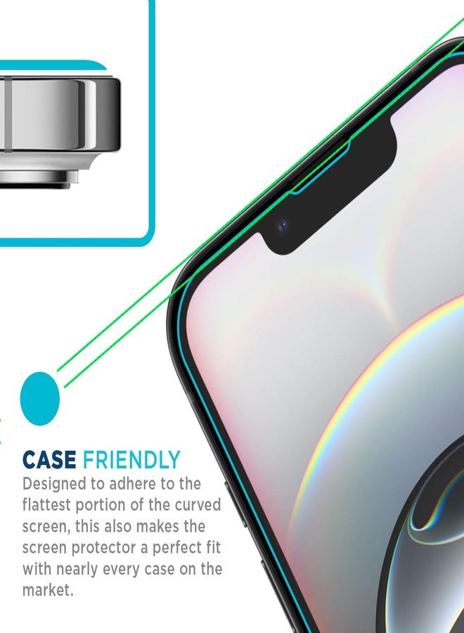 Tech Armor for Apple iPhone 16E Screen Protector, iPhone 14, 13 and 13 Pro Tempered Glass 6.1 Inch - Ballistic, Case Friendly, Easy Install, Sensor Protection, HD, 9H Hardness - 3 Pack - Image 4