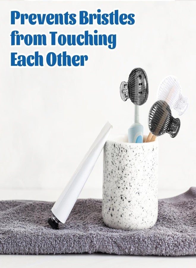 UCEC 6 Pack Travel Toothbrush Head Covers, Toothbrush Cover Cap Plastic Clip, Tooth Brush Cover for Travel, Camping, Bathroom, School, Business - Image 5