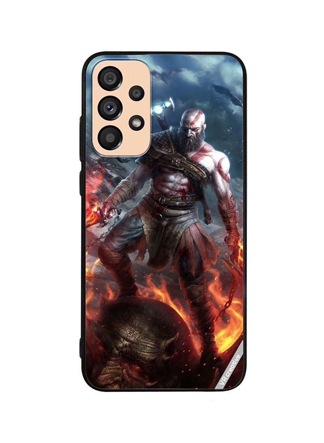 VR CREATIVE Protective Case Cover For Samsung Galaxy A33 5G Kratos God Of War Game Design Multicolour - Image 1