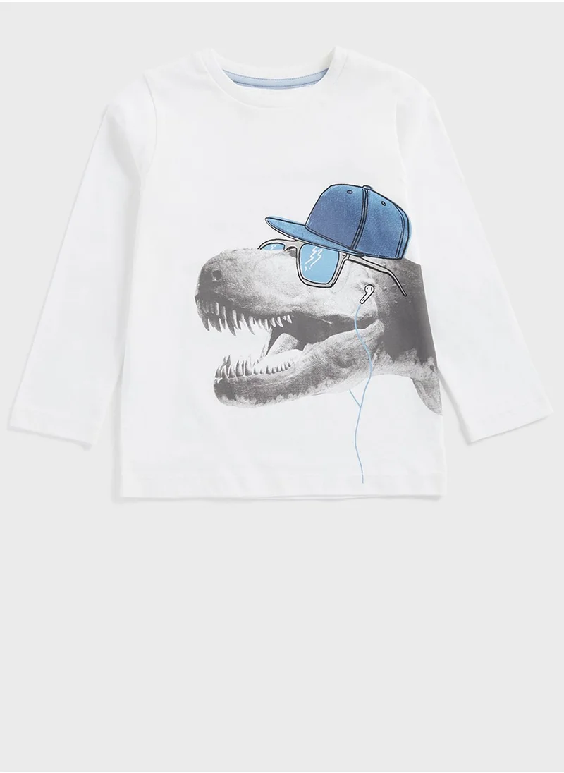 mothercare Dinosaur Long-Sleeved T-Shirt