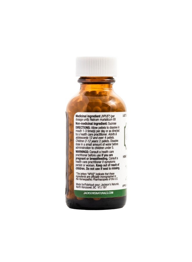 Jackson's Jackson’s Cell Salt #9 NAT mur 6X (500 Pellet Bottle) - Certified Vegan, Lactose-Free Natrum muriaticum 6X - Image 3