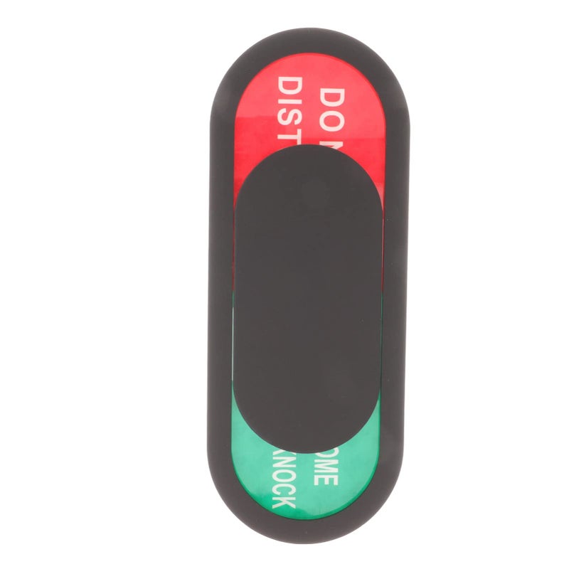 Black Toilet Privacy Sign Do Not Disturb Indicator Occupied Vacant Status Board Easy Install - Image 2