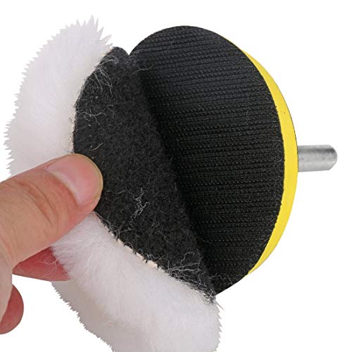 DIY Crafts 10 Pcs Kit, 3" inch Kit., Polishing Pads Sponge Woolen Polishing Waxing Buffing Pads Kits Polishing Compound Drill Buffing Sponge Pads Kit (10 Pcs Kit, 3" inch Kit.) - Image 4