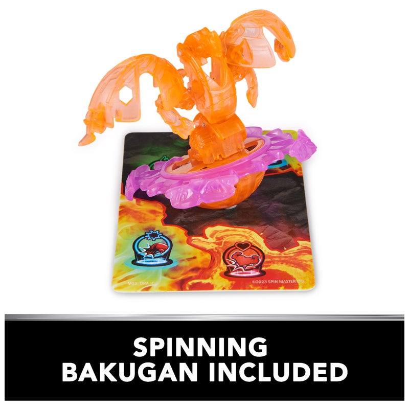 BAKUGAN مجموعة ألعاب باكوجان براول زون المدمجة مع دراجونيد الهجوم الخاص، شخصية قابلة للتخصيص، بطاقات تداول، ألعاب للأطفال من الأولاد والبنات 6 سنوات وما فوق - Image 2