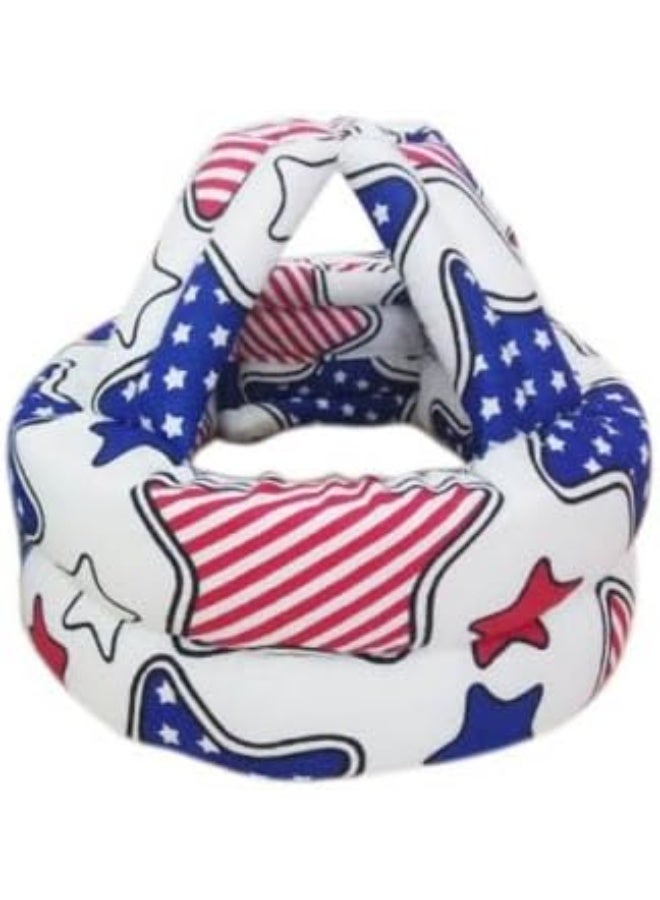 FLYPARTY Adjustable Infant Baby Toddler Protective Hat Helmet Safety Cap (Blue Star) - Image 2