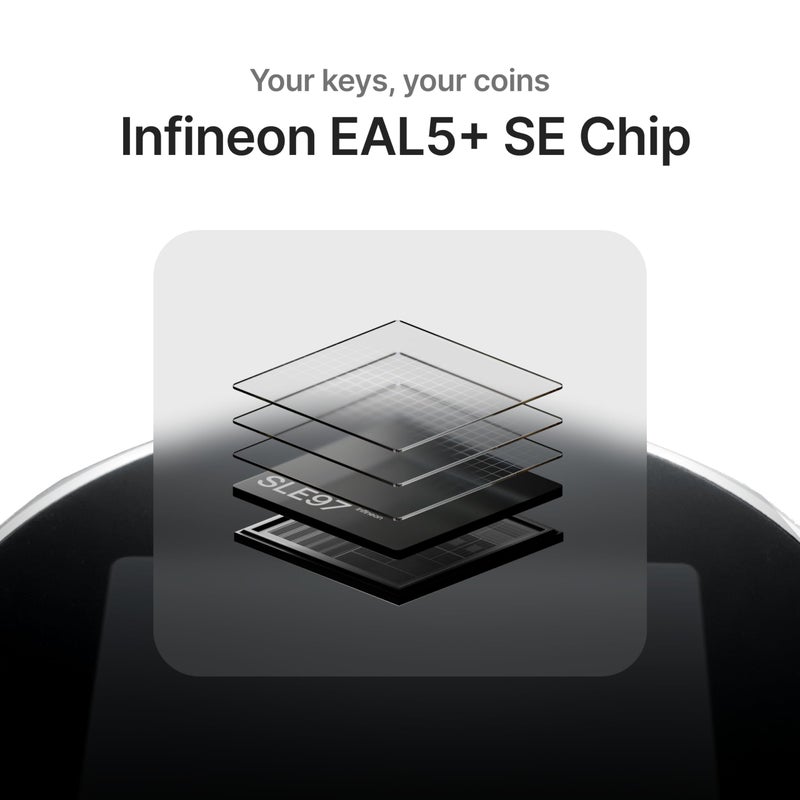 SecuX V20 Plus - Most Secure Crypto Hardware Wallet w/Bluetooth & NFT Support - Cross Platform - Easily Manage Your Bitcoin, Ethereum, BTC, ETH, SOL, LTC, Doge, BNB, XLM, ERC20, BSC and More (V20) - Image 3