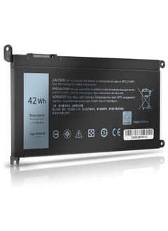 Generic 42Whr WDX0R Battery for Dell Laptop Inspiron 13-5368 5378 5379 7368 7378 14-7460 15-5568 5578 5565 5567 7560 7570 7579 7569 P58F 17-5765 5767 3CRH3 T2JX4 FC92N CYMGM [3 Cells/11.4v] Type WDXOR  - Image 1