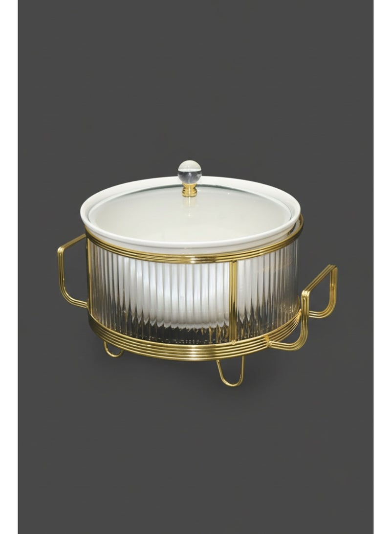 Buffet warmer, round deep serving dish, 10 cm - Image 2