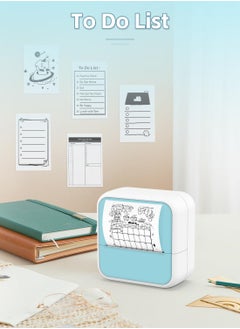 WENTCCION Sticker Printer Mini Printer with Stickers Print Pod Bluetooth Inkless Printer Sticker Maker Portable Thermal Printer for iphone Impresora Portátil for Notes Journal DIY Kids Gift  - Image 2