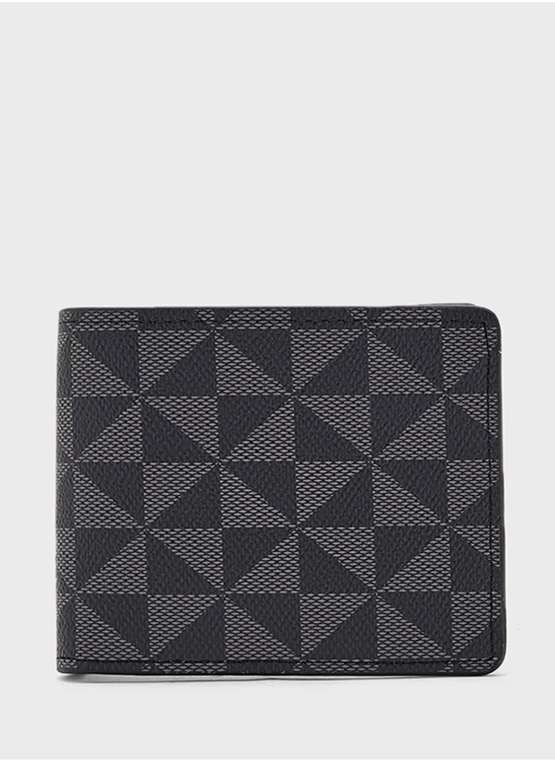 Robert Wood Printed Bi-Fold Wallet