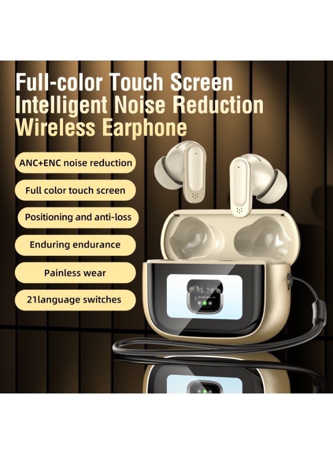 TWS Bluetooth Earbuds with ANC+ENC Noise Cancellation, Dual 13mm Speakers, Space Titanium Grey - Image 3