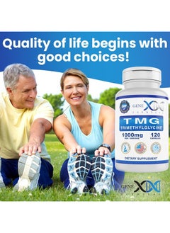 GENEX 1000mg TMG Supplements (120 Capsules) - Betaine Anhydrous Trimethylglycine 1000mg - Liver Supplement - for Healthy Homocysteine Levels - Gluten Free & Non-GMO TMG Supplement - 30-Day Supply - pzsku/ZBD89EDA0605333C8615CZ/45/_/1715660185/839fbf6a-2c92-44e5-98d6-6ae39d4c16ed