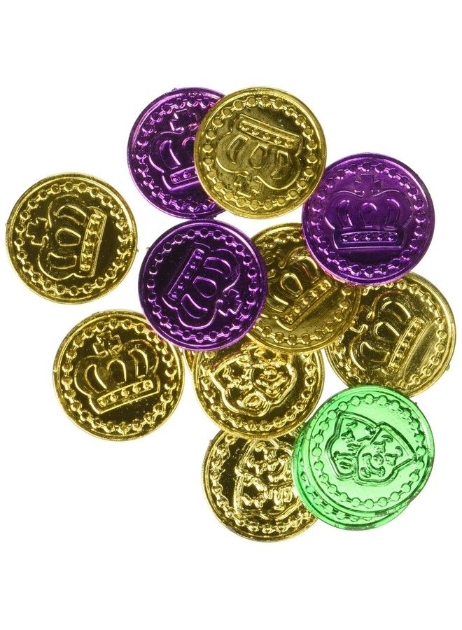 Amscan Mardi Gras Plastic Coins 1.25" X 1.25" Multicolor - Image 2