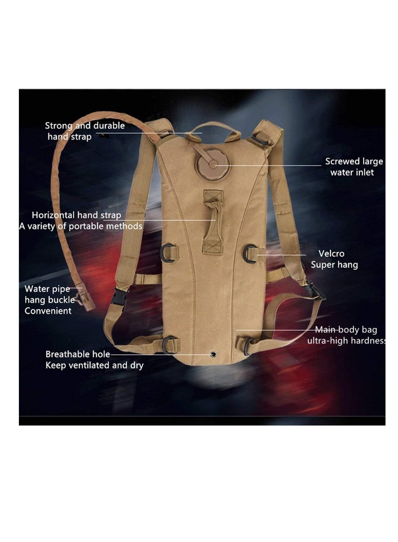 Meetion Water Backpack, 3L Tpu Hydration System Bladder Water Bag Pouch Backpack Hiking Climbing  - Image 3